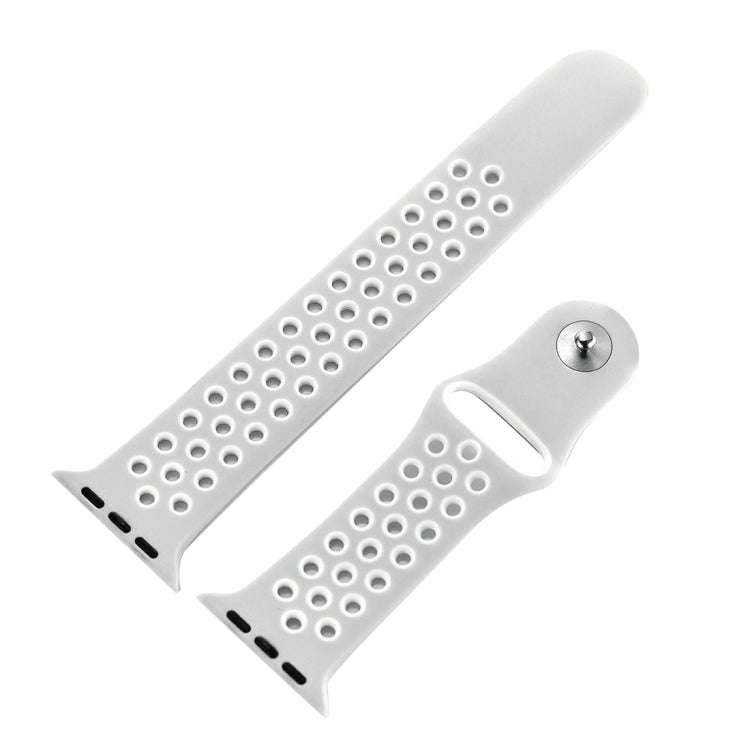 For Apple Watch Series 8&7 41mm / SE 2&6&SE&5&4 40mm / 3&2&1 38mm Sport Silicone Watch Band Stand...