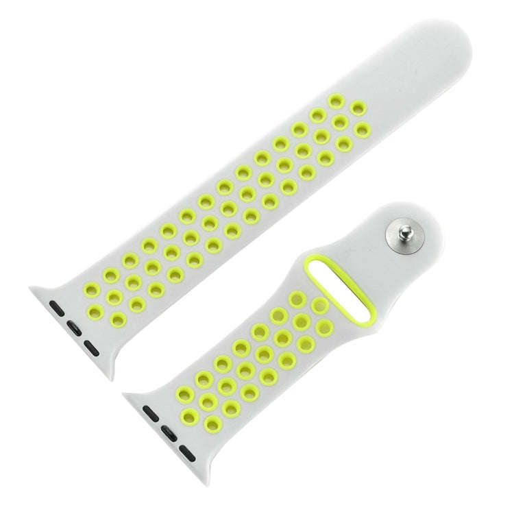 For Apple Watch Series 7 41mm / 6 & SE & 5 & 4 40mm / 3 & 2 & 1 38mm Sport Silicone Watch Band St...