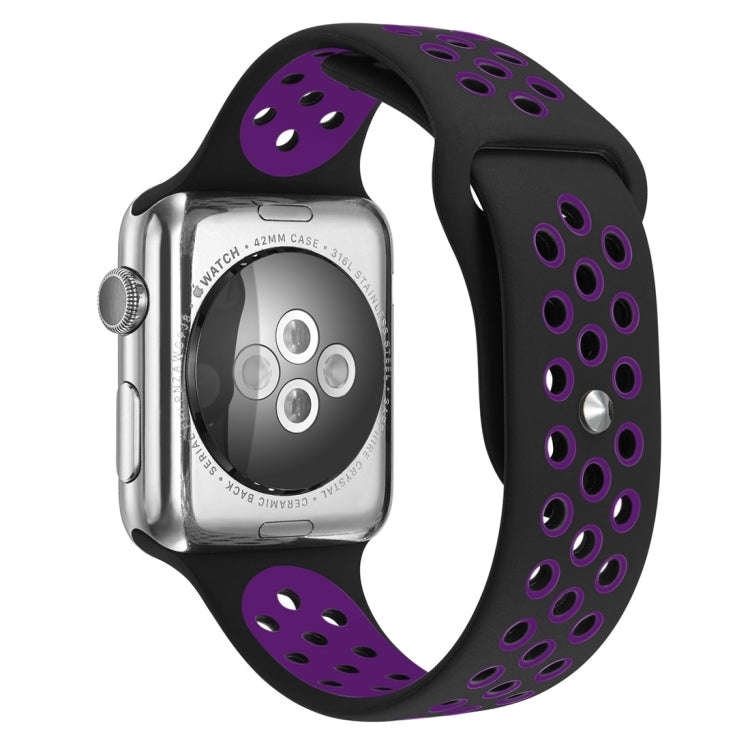 For Apple Watch Series 7 41mm / 6 & SE & 5 & 4 40mm / 3 & 2 & 1 38mm Sport Silicone Watch Band St...