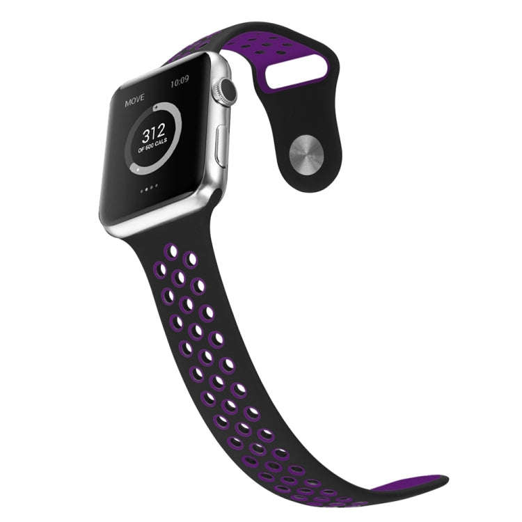 For Apple Watch Series 7 41mm / 6 & SE & 5 & 4 40mm / 3 & 2 & 1 38mm Sport Silicone Watch Band St...