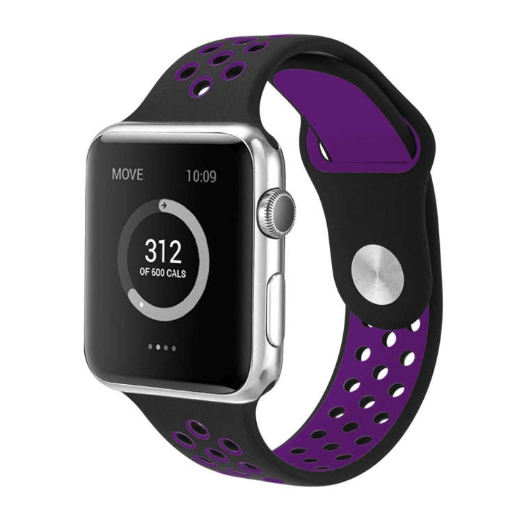 For Apple Watch Series 7 41mm / 6 & SE & 5 & 4 40mm / 3 & 2 & 1 38mm Sport Silicone Watch Band St...