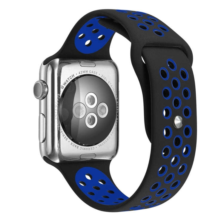 For Apple Watch Ultra 49mm / Series 8&7 45mm / SE 2&6&SE&5&4 44mm / 3&2&1 42mm Sport Silicone Wat...