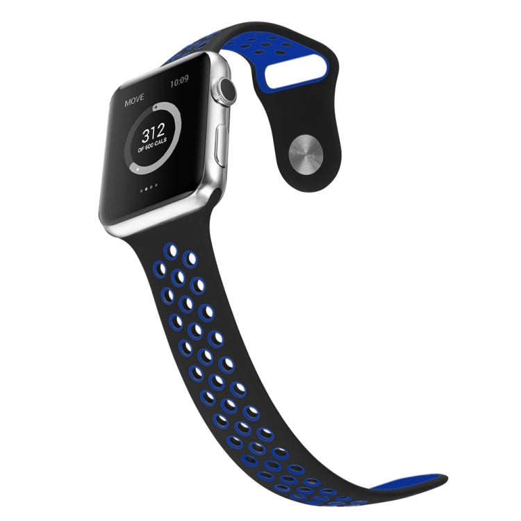 For Apple Watch Ultra 49mm / Series 8&7 45mm / SE 2&6&SE&5&4 44mm / 3&2&1 42mm Sport Silicone Wat...