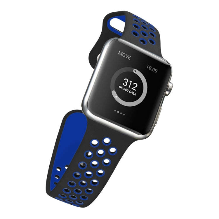 For Apple Watch Ultra 49mm / Series 8&7 45mm / SE 2&6&SE&5&4 44mm / 3&2&1 42mm Sport Silicone Wat...