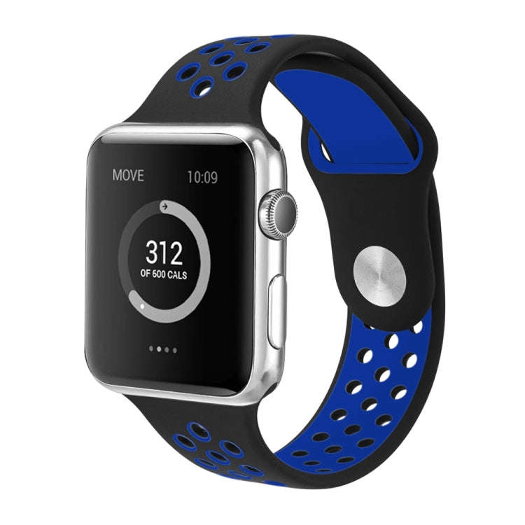 For Apple Watch Ultra 49mm / Series 8&7 45mm / SE 2&6&SE&5&4 44mm / 3&2&1 42mm Sport Silicone Wat...