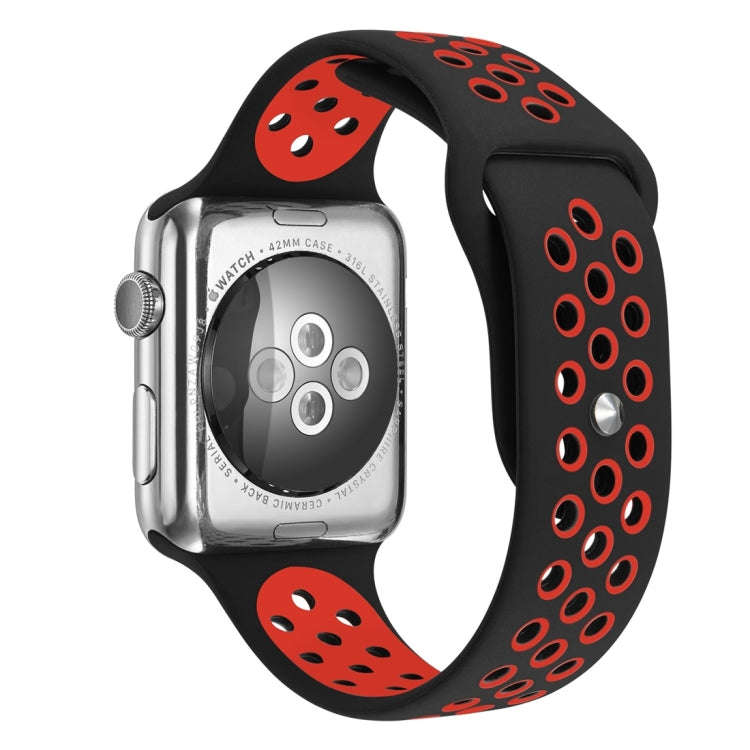 For Apple Watch Ultra 49mm / Series 8&7 45mm / SE 2&6&SE&5&4 44mm / 3&2&1 42mm Sport Silicone Wat...