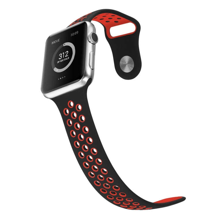 For Apple Watch Ultra 49mm / Series 8&7 45mm / SE 2&6&SE&5&4 44mm / 3&2&1 42mm Sport Silicone Wat...