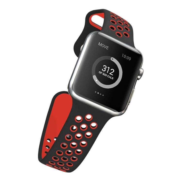 For Apple Watch Ultra 49mm / Series 8&7 45mm / SE 2&6&SE&5&4 44mm / 3&2&1 42mm Sport Silicone Wat...