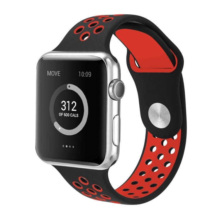 For Apple Watch Ultra 49mm / Series 8&7 45mm / SE 2&6&SE&5&4 44mm / 3&2&1 42mm Sport Silicone Wat...