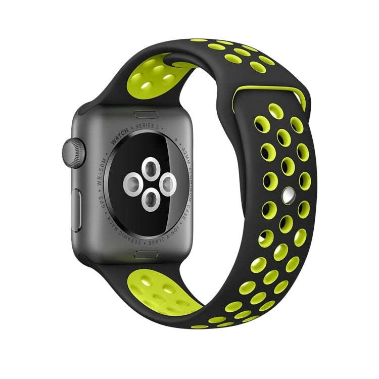 For Apple Watch Ultra 49mm / Series 8&7 45mm / SE 2&6&SE&5&4 44mm / 3&2&1 42mm Sport Silicone Wat...