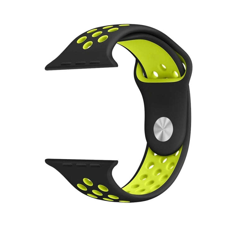 For Apple Watch Ultra 49mm / Series 8&7 45mm / SE 2&6&SE&5&4 44mm / 3&2&1 42mm Sport Silicone Wat...
