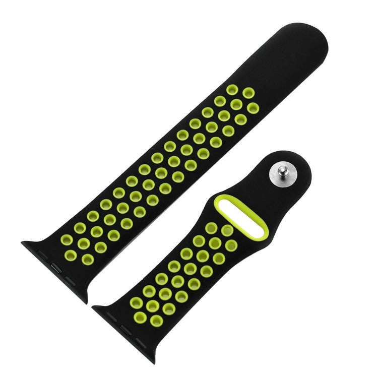 For Apple Watch Ultra 49mm / Series 8&7 45mm / SE 2&6&SE&5&4 44mm / 3&2&1 42mm Sport Silicone Wat...