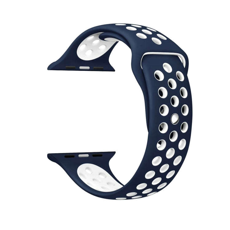 For Apple Watch Ultra 49mm / Series 8&7 45mm / SE 2&6&SE&5&4 44mm / 3&2&1 42mm Sport Silicone Wat...
