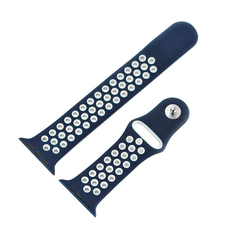 For Apple Watch Ultra 49mm / Series 8&7 45mm / SE 2&6&SE&5&4 44mm / 3&2&1 42mm Sport Silicone Wat...