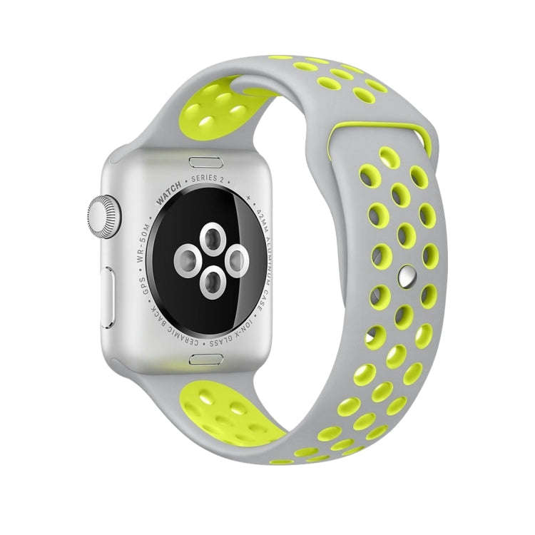 For Apple Watch Ultra 49mm / Series 8&7 45mm / SE 2&6&SE&5&4 44mm / 3&2&1 42mm Sport Silicone Wat...