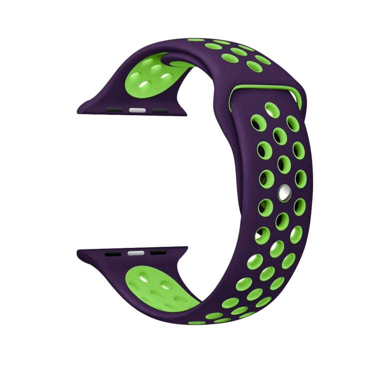 For Apple Watch Ultra 49mm / Series 8&7 45mm / SE 2&6&SE&5&4 44mm / 3&2&1 42mm Sport Silicone Wat...