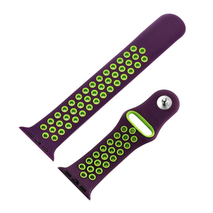 For Apple Watch Ultra 49mm / Series 8&7 45mm / SE 2&6&SE&5&4 44mm / 3&2&1 42mm Sport Silicone Wat...