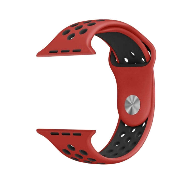 For Apple Watch Ultra 49mm / Series 8&7 45mm / SE 2&6&SE&5&4 44mm / 3&2&1 42mm Sport Silicone Wat...