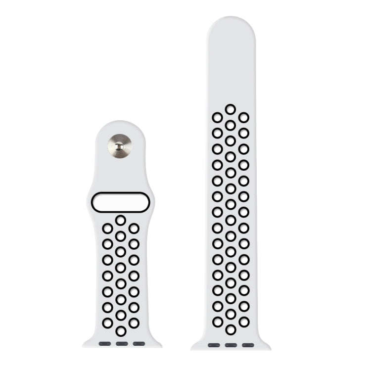 For Apple Watch Ultra 49mm / Series 8&7 45mm / SE 2&6&SE&5&4 44mm / 3&2&1 42mm Sport Silicone Wat...
