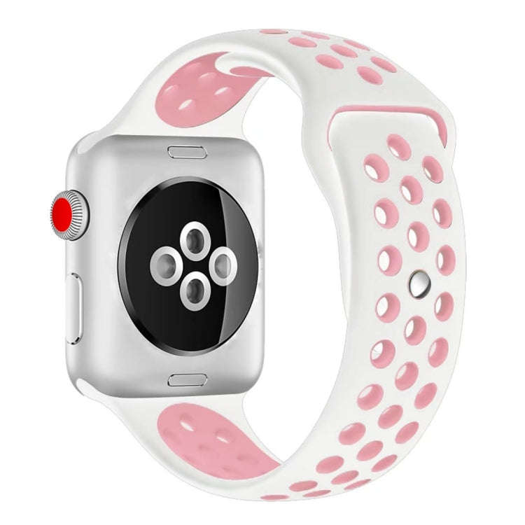For Apple Watch Ultra 49mm / Series 8&7 45mm / SE 2&6&SE&5&4 44mm / 3&2&1 42mm Sport Silicone Wat...