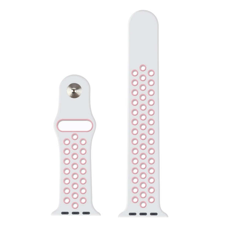For Apple Watch Ultra 49mm / Series 8&7 45mm / SE 2&6&SE&5&4 44mm / 3&2&1 42mm Sport Silicone Wat...