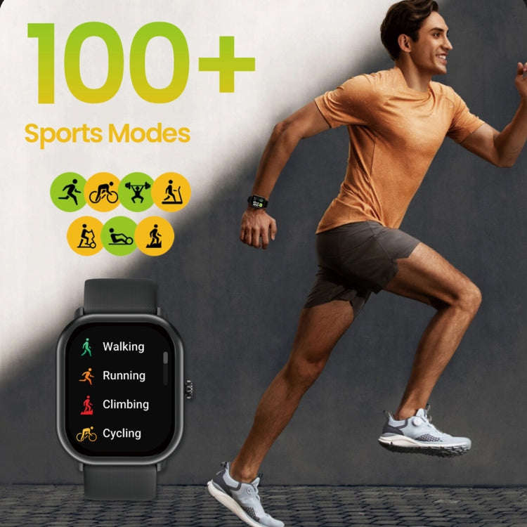 Zeblaze GTS 3 Pro IP68 1.97inch HD Fitness Smart Watch(Black)