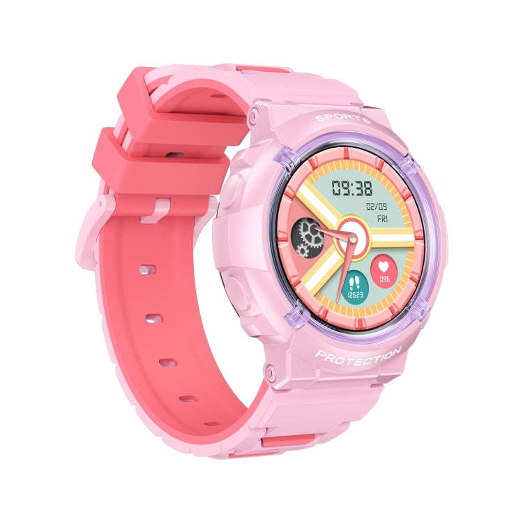 HT19 1.2 inch Round Screen IP68 Children Smart Watch, Support Sleep Monitoring(Pink)