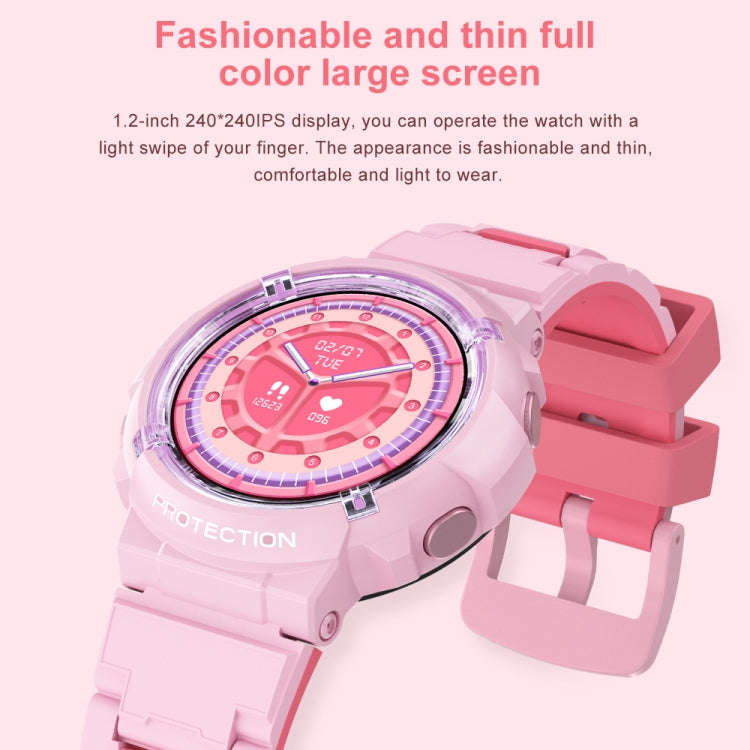 HT19 1.2 inch Round Screen IP68 Children Smart Watch, Support Sleep Monitoring(White)