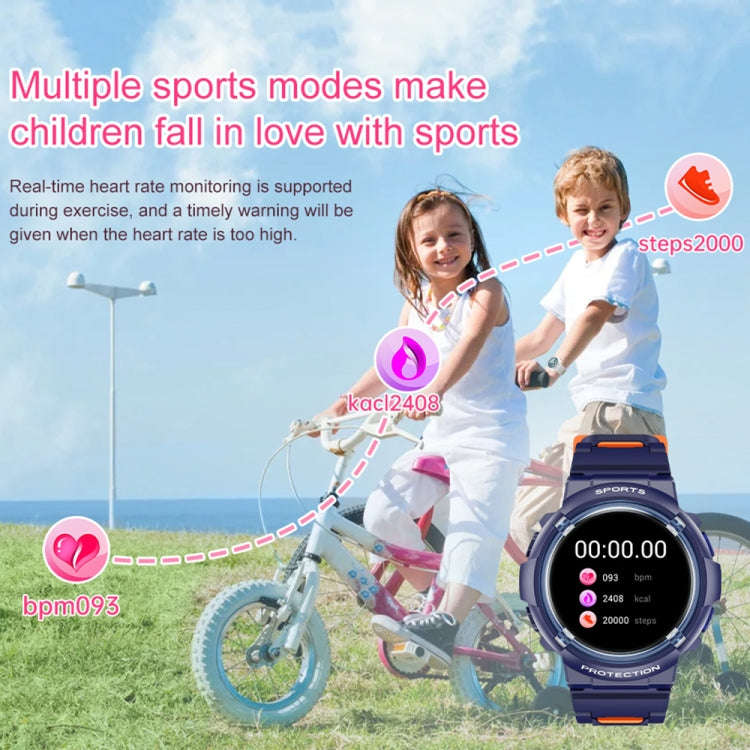 HT19 1.2 inch Round Screen IP68 Children Smart Watch, Support Sleep Monitoring(White)