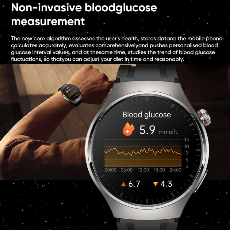 MT200 1.43 inch AMOLED IP67 Smart Call Watch, Support ECG/Body Temperature/Blood Glucose Monitori...