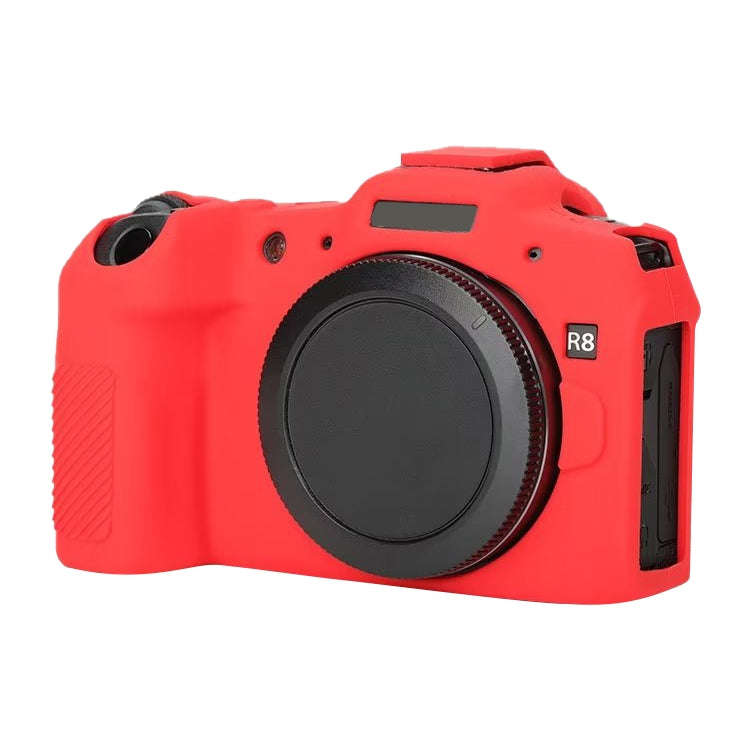 For Canon EOS R8 Soft Silicone Protective Case(Red)