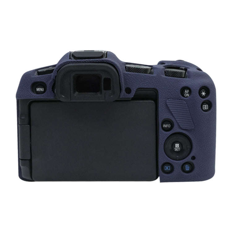 For Canon EOS R8 Soft Silicone Protective Case(Dark Blue)