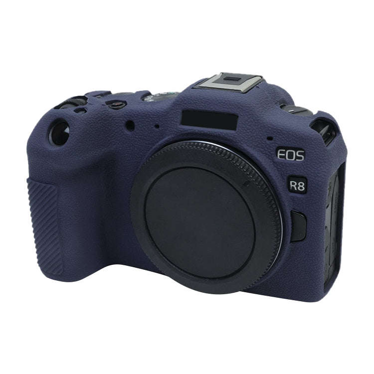 For Canon EOS R8 Soft Silicone Protective Case(Dark Blue)