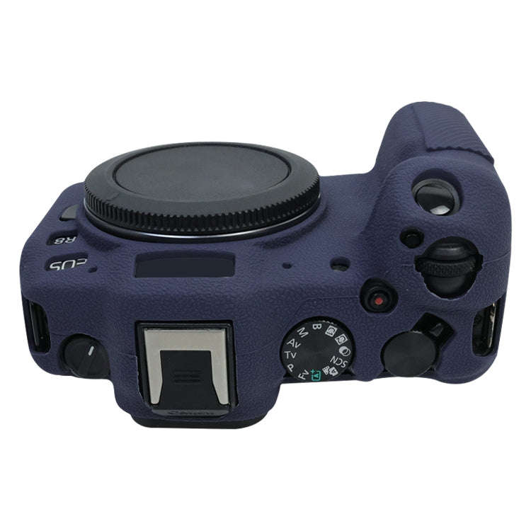 For Canon EOS R8 Soft Silicone Protective Case(Dark Blue)
