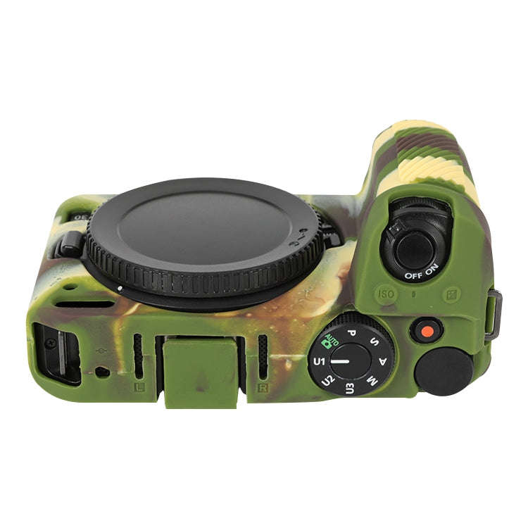 For Nikon Z 30 Soft Silicone Protective Case with Lens Cover(Camouflage)
