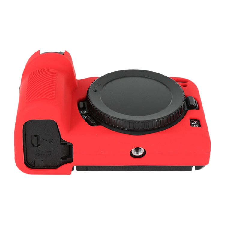 For Nikon Z 30 Soft Silicone Protective Case with Lens Cover(Red)