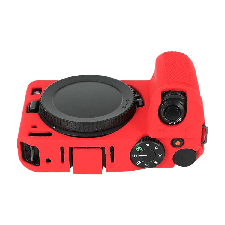 For Nikon Z 30 Soft Silicone Protective Case with Lens Cover(Red)