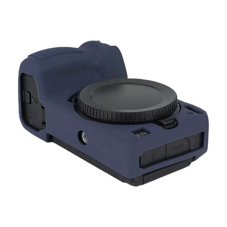 For Nikon Z 30 Soft Silicone Protective Case with Lens Cover(Dark Blue)