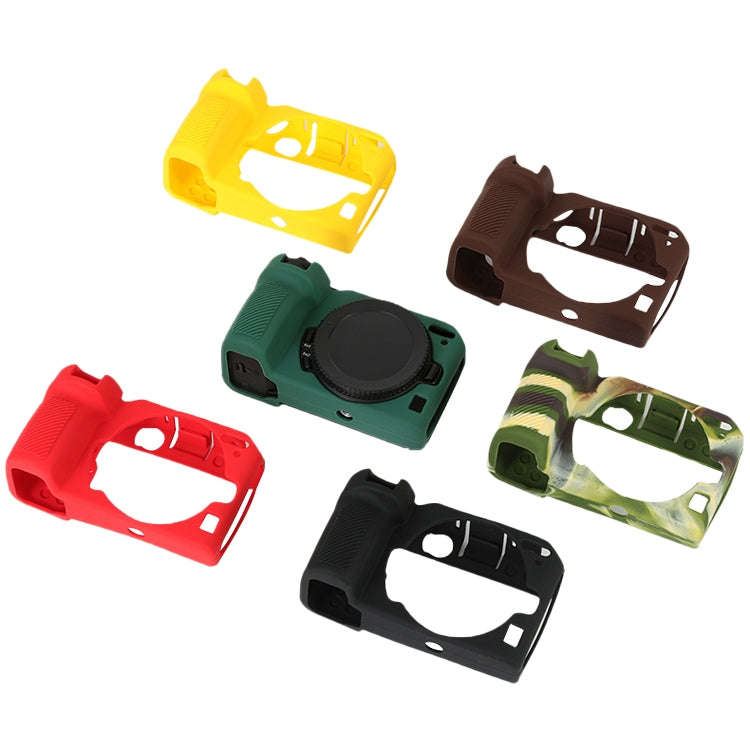 For Nikon Z 30 Soft Silicone Protective Case with Lens Cover(Camouflage)