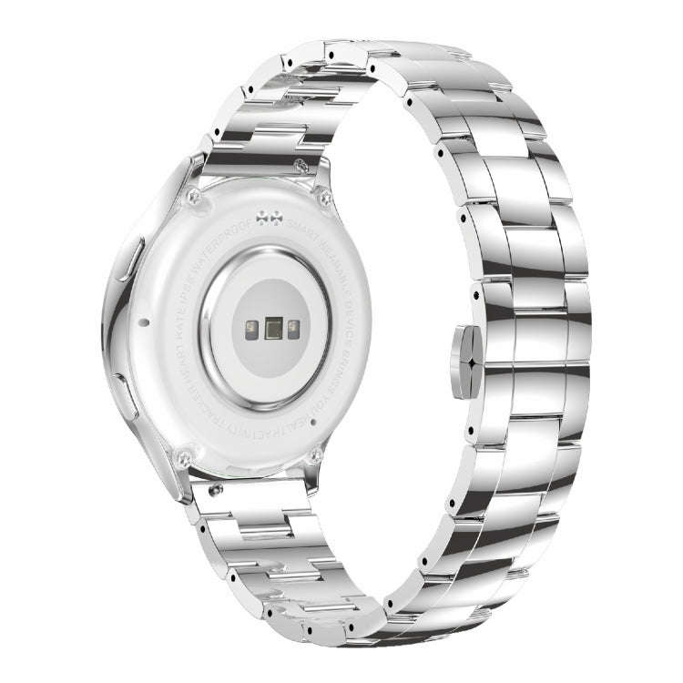 AK53 IP67 BT5.2 1.32inch Smart Watch Support Voice Call / Health Monitoring, Style:Pearl Steel St...
