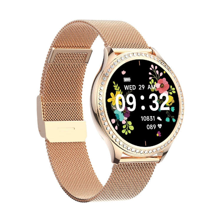 AK53 IP67 BT5.2 1.32inch Smart Watch Support Voice Call / Health Monitoring, Style:Steel Mesh Str...