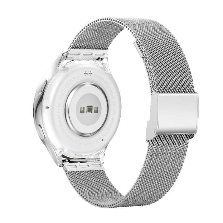 AK53 IP67 BT5.2 1.32inch Smart Watch Support Voice Call / Health Monitoring, Style:Steel Mesh Str...