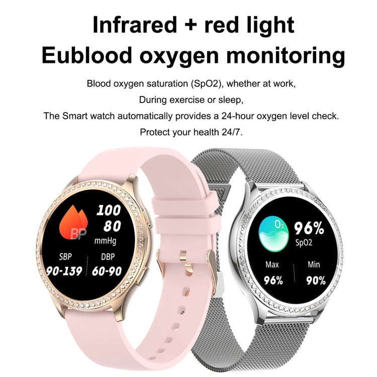 AK53 IP67 BT5.2 1.32inch Smart Watch Support Voice Call / Health Monitoring, Style:Silicone Strap...