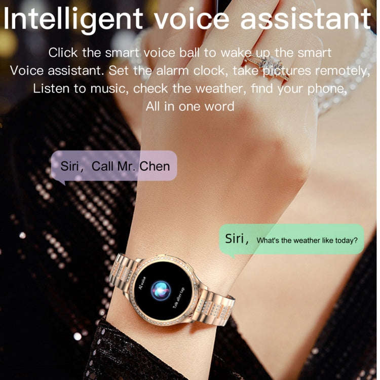 AK53 IP67 BT5.2 1.32inch Smart Watch Support Voice Call / Health Monitoring, Style:Silicone Strap...