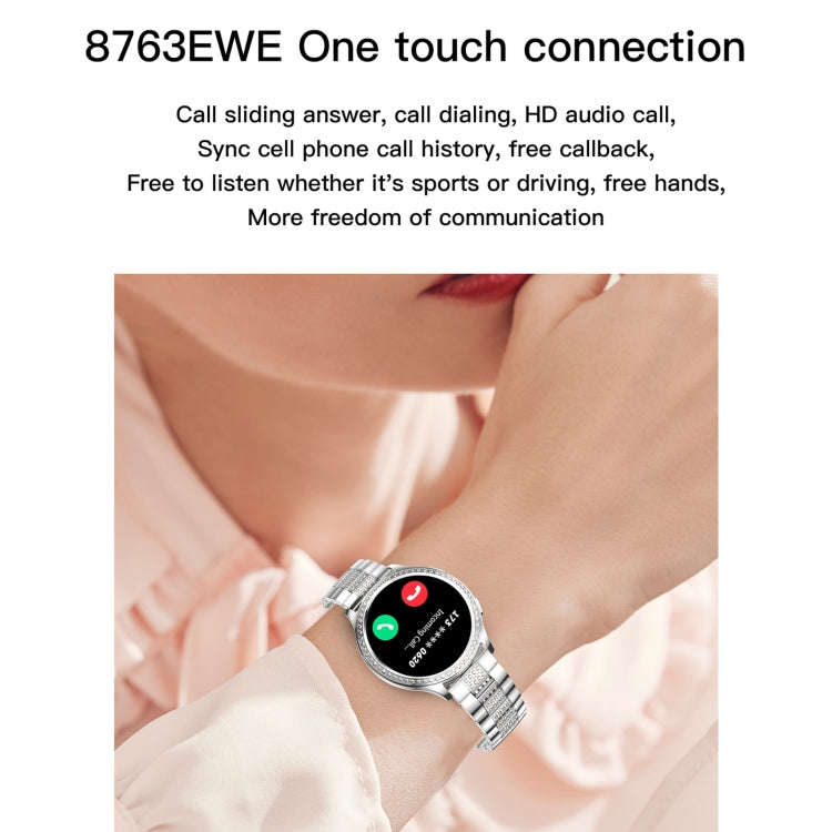 AK53 IP67 BT5.2 1.32inch Smart Watch Support Voice Call / Health Monitoring, Style:Silicone Strap...