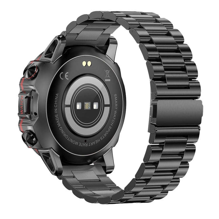 AK56 IP67 BT5.1 1.43inch Smart Watch Support Voice Call / Health Monitoring, Style:Pearl Steel St...