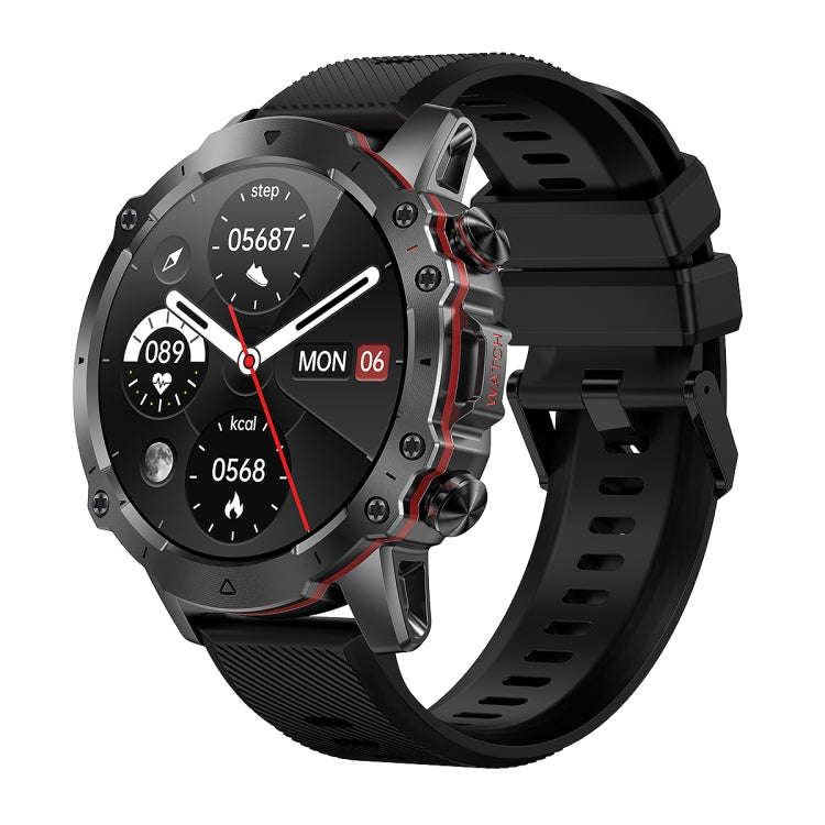 AK56 IP67 BT5.1 1.43inch Smart Watch Support Voice Call / Health Monitoring, Style:Silicone Strap...