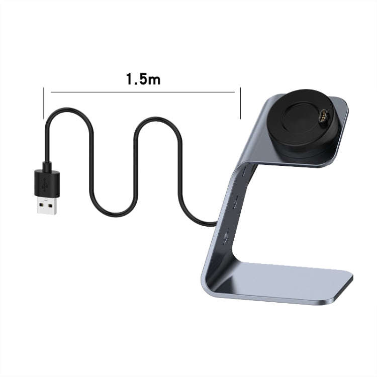 For Venu3 / Venu3S / Vivoactive 5 Portable Metal Charger Holder with Data Function, Right Interfa...