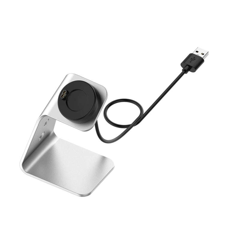 For Venu3 / Venu3S / Vivoactive 5 Portable Metal Charger Holder with Data Function, Left Interfac...