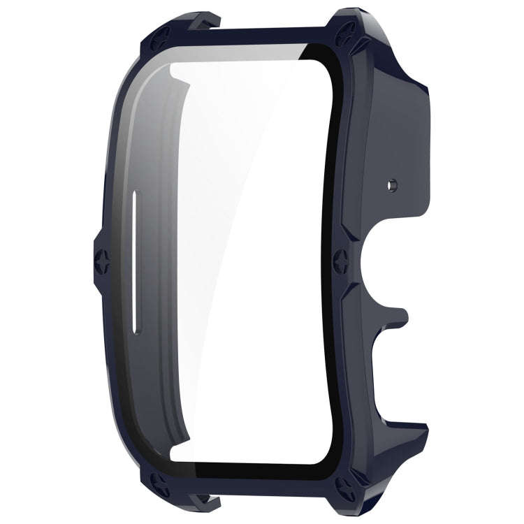 For OPPO Watch 4 Pro PC + Tempered Film Integrated Watch Protective Case(Ink Blue)